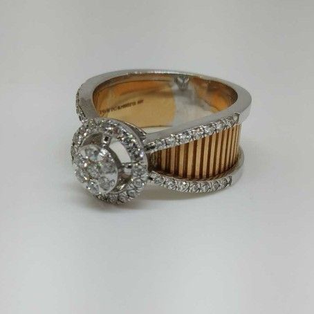 Real diamond rose gold branded Ladies ring