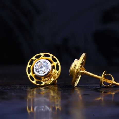 22 carat gold fancy exclusive ladies earrings RH-LE730