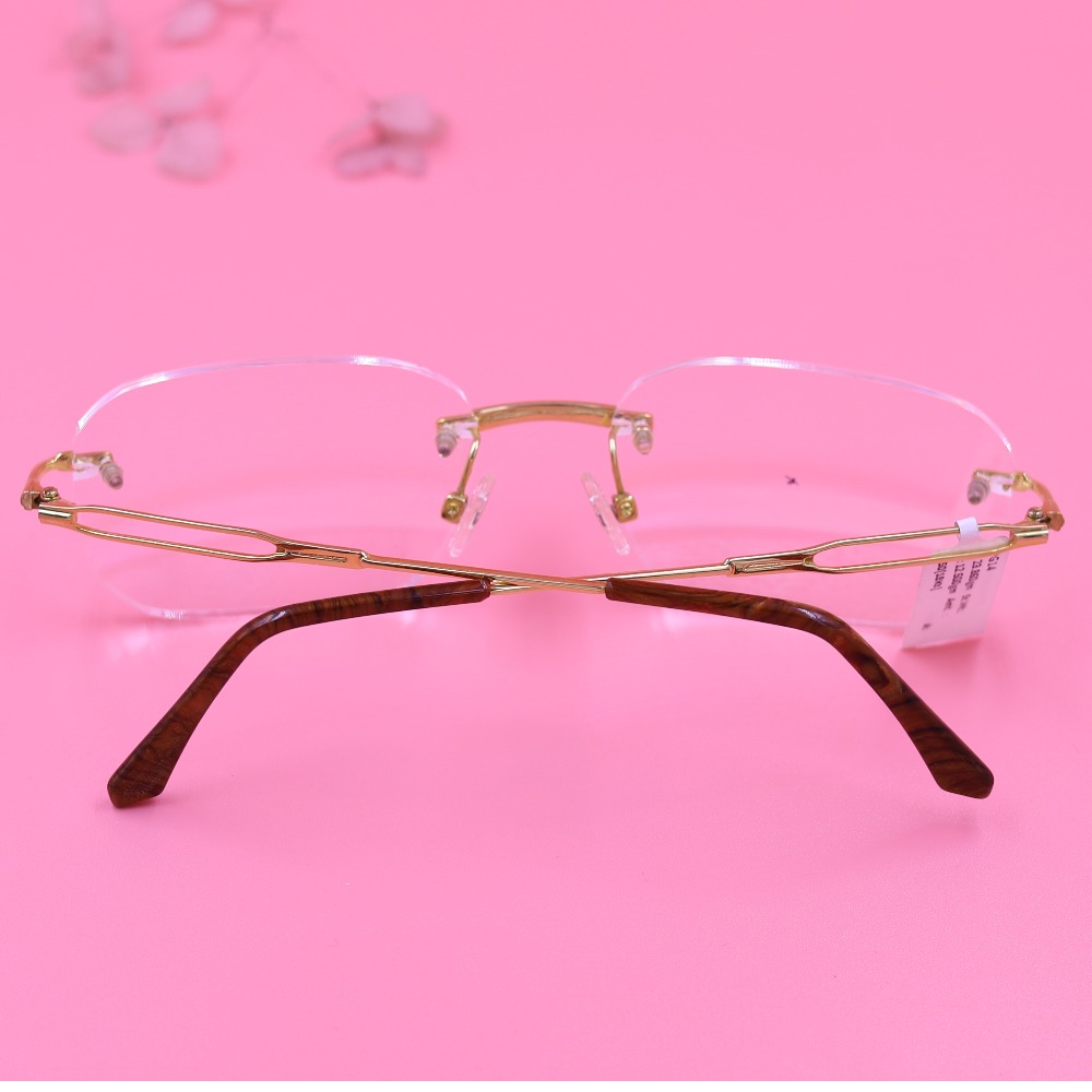 classic Round Rimless Eyeglasses