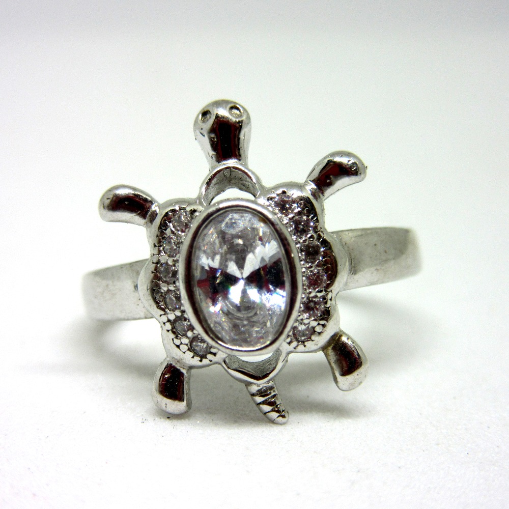 Female Smo Ladies Regular Wear Silver Tortoise Ring at best price in Rajkot