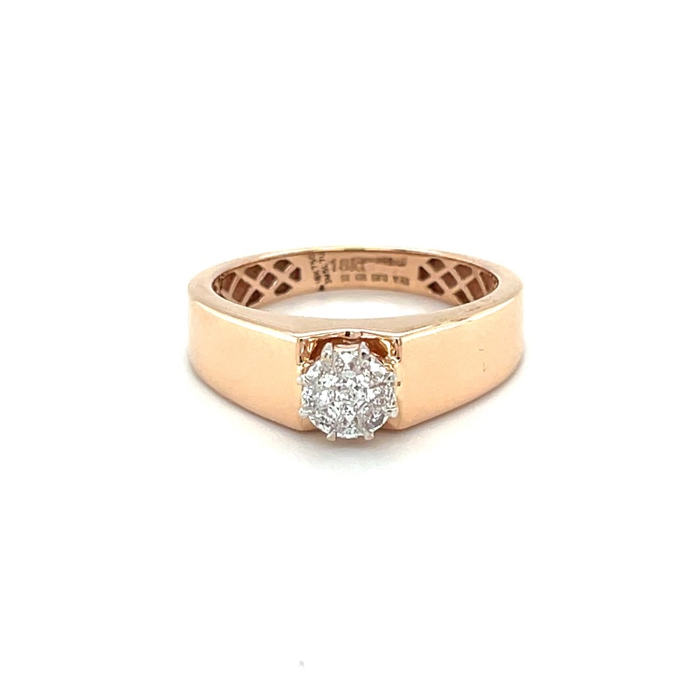 P.C. Chandra Jewellers 22k (916) Yellow Gold and American Diamond Ring for  Men - 3.89 Gram : Amazon.in: Jewellery