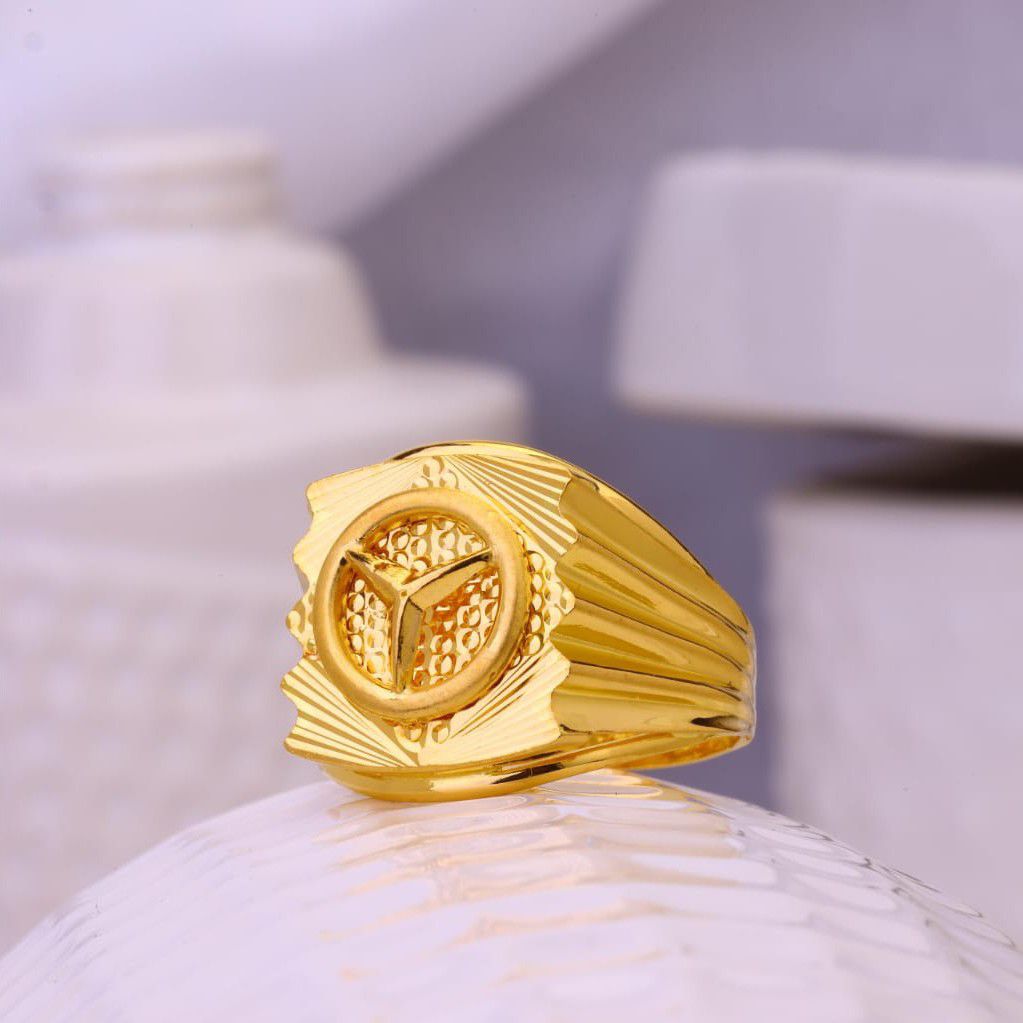 DMJ Premium HighQuality Gold Look Finely Detailed Mercedes Handmade Ring  For Men Brass Gold Plated Ring Price in India - Buy DMJ Premium HighQuality  Gold Look Finely Detailed Mercedes Handmade Ring For