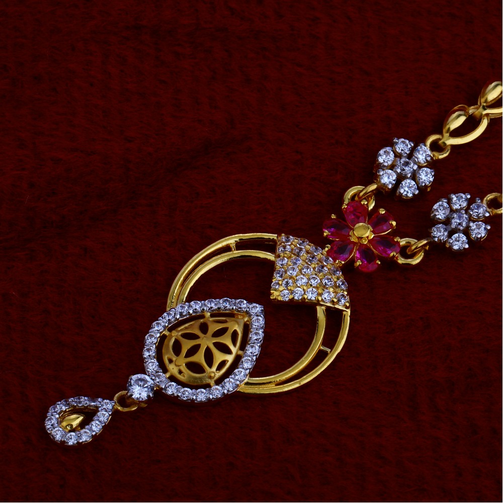 916 Gold  Ladies  Designer  Chain Necklace CN44