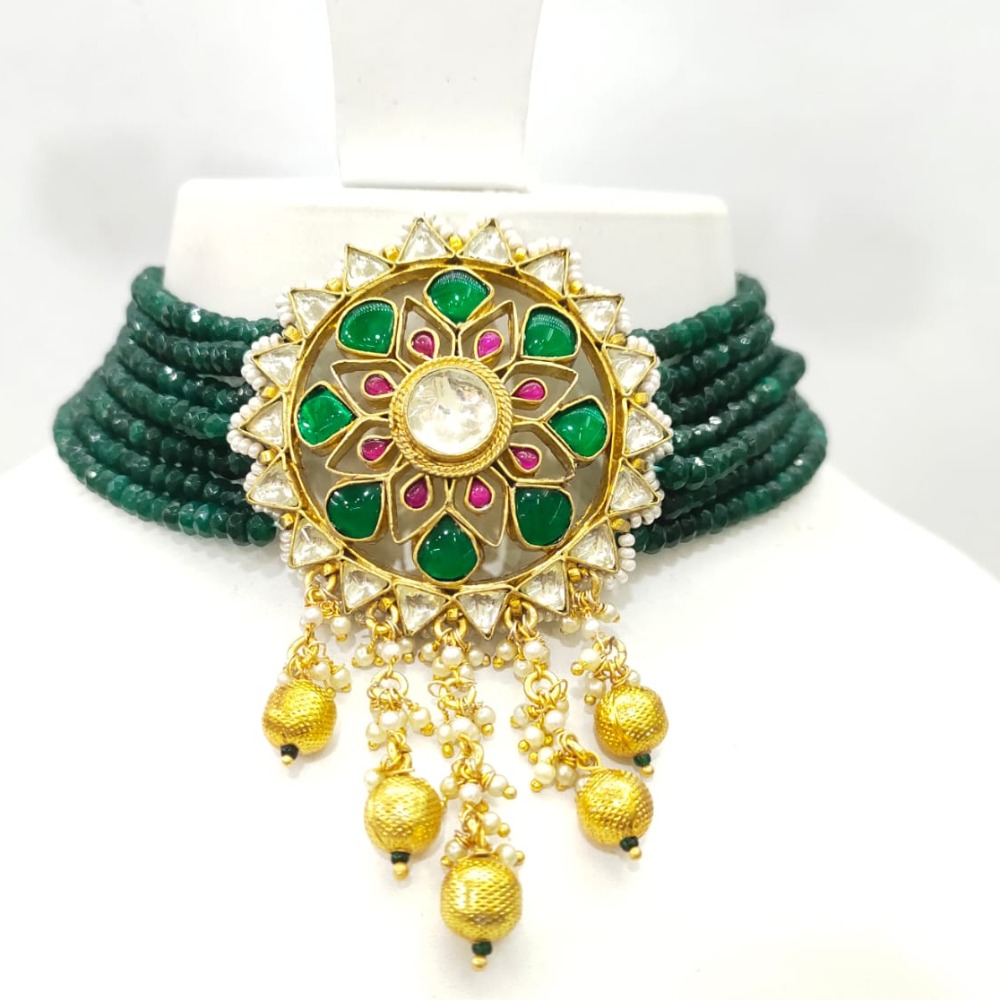 green moti jewellery