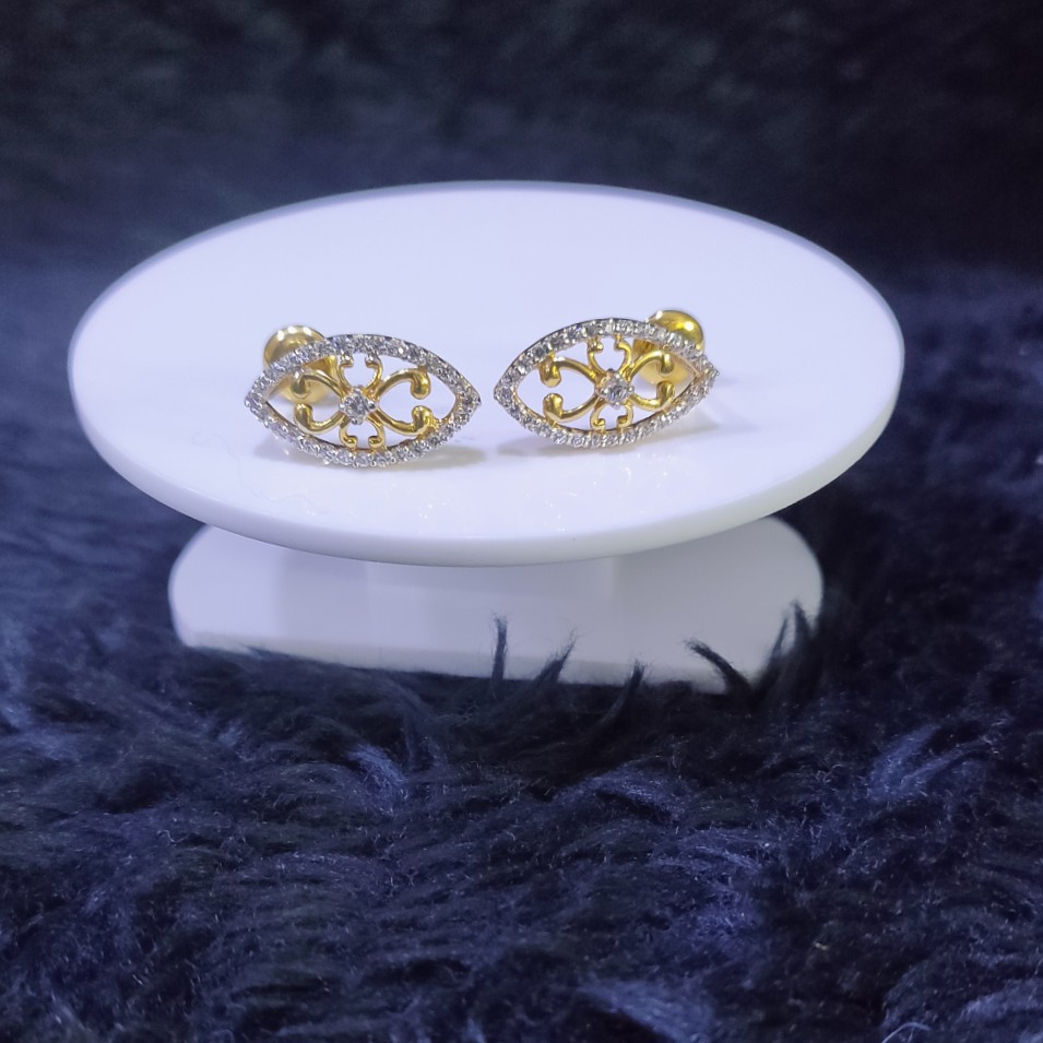 22KT/916 Yellow Gold Brasi Earrings For Women