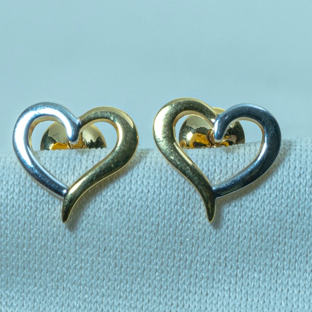 Heart design gold tops et1-542