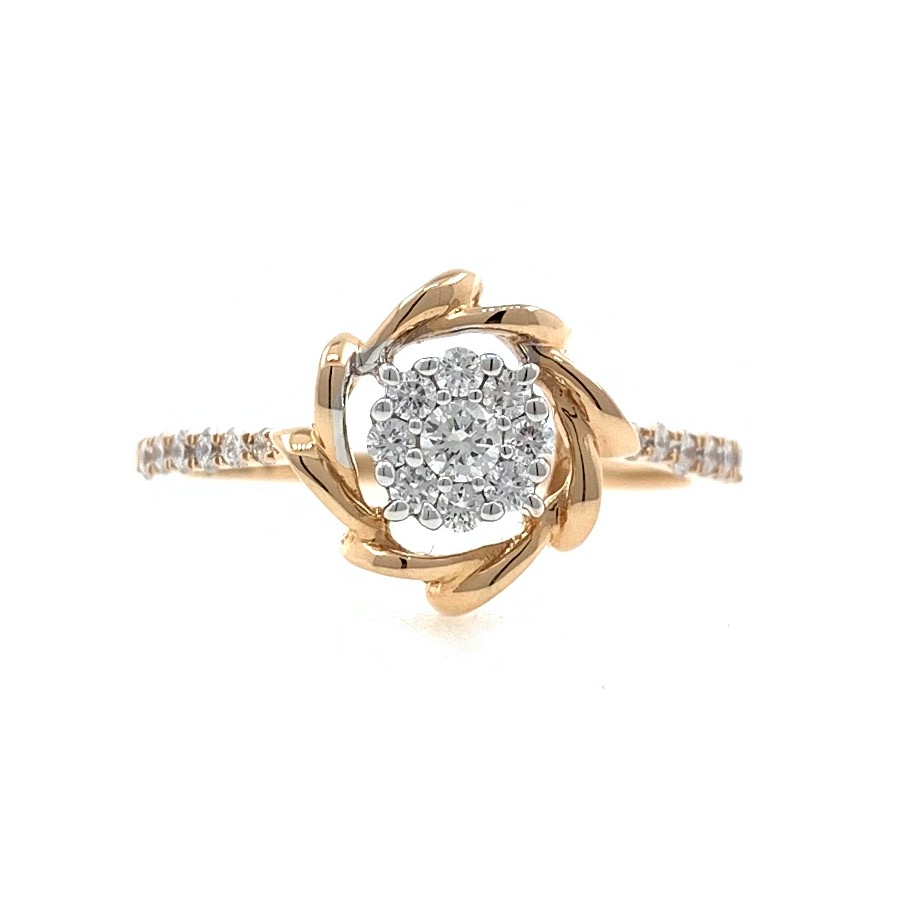18kt / 750 Rose Gold Classic Engagement Ladies Diamond Ring 9LR218