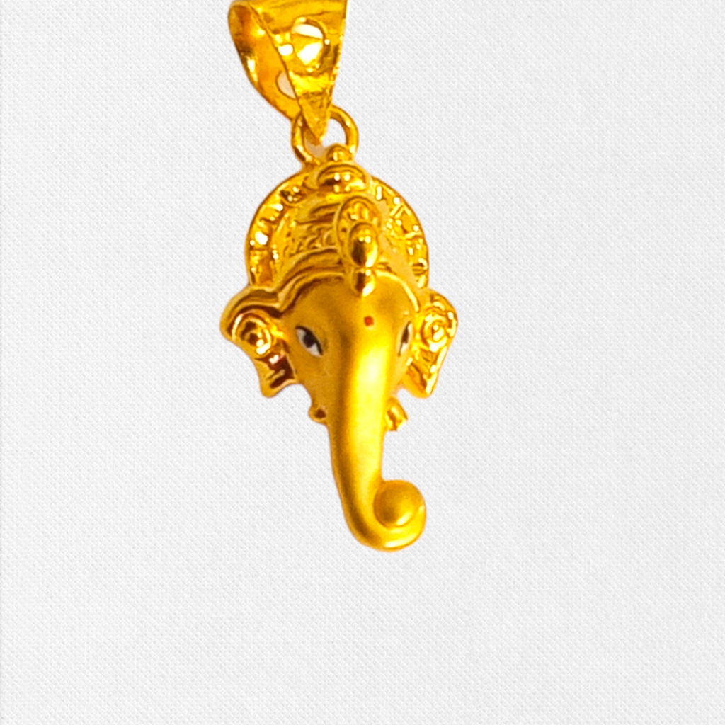 Gold Ganesh Ji Pendant
