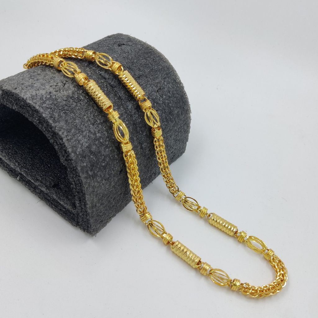 916 Gold Fancy Indo Hollow Chain