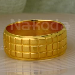 916 Gold CZ Hallmark Exclusive Mens Plain Ring MPR298