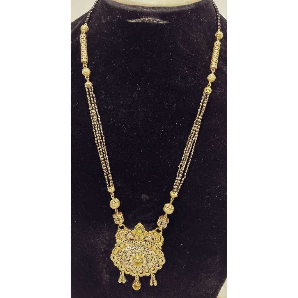 long mangalsutra 22kt gold