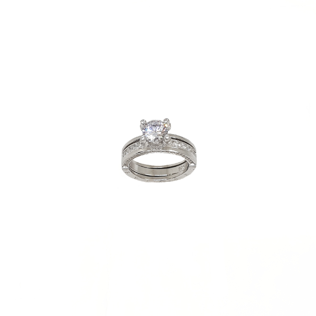 Diamond Unique Ring In 925 Sterling Silver MGA - LRS5335