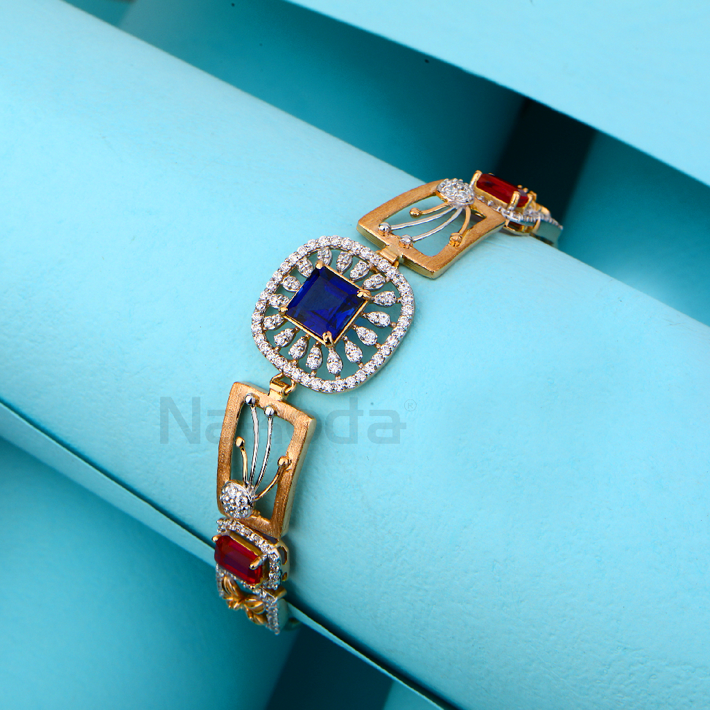 750 Rose Gold Designer Women's Kada Bracelet RLKB427