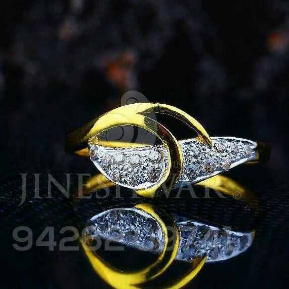 Designer Gold Cz ladies Ring LRG -0080