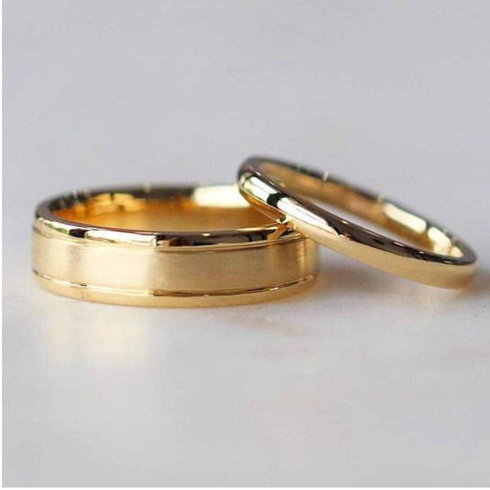 916 Plain Gold Engagement Ring