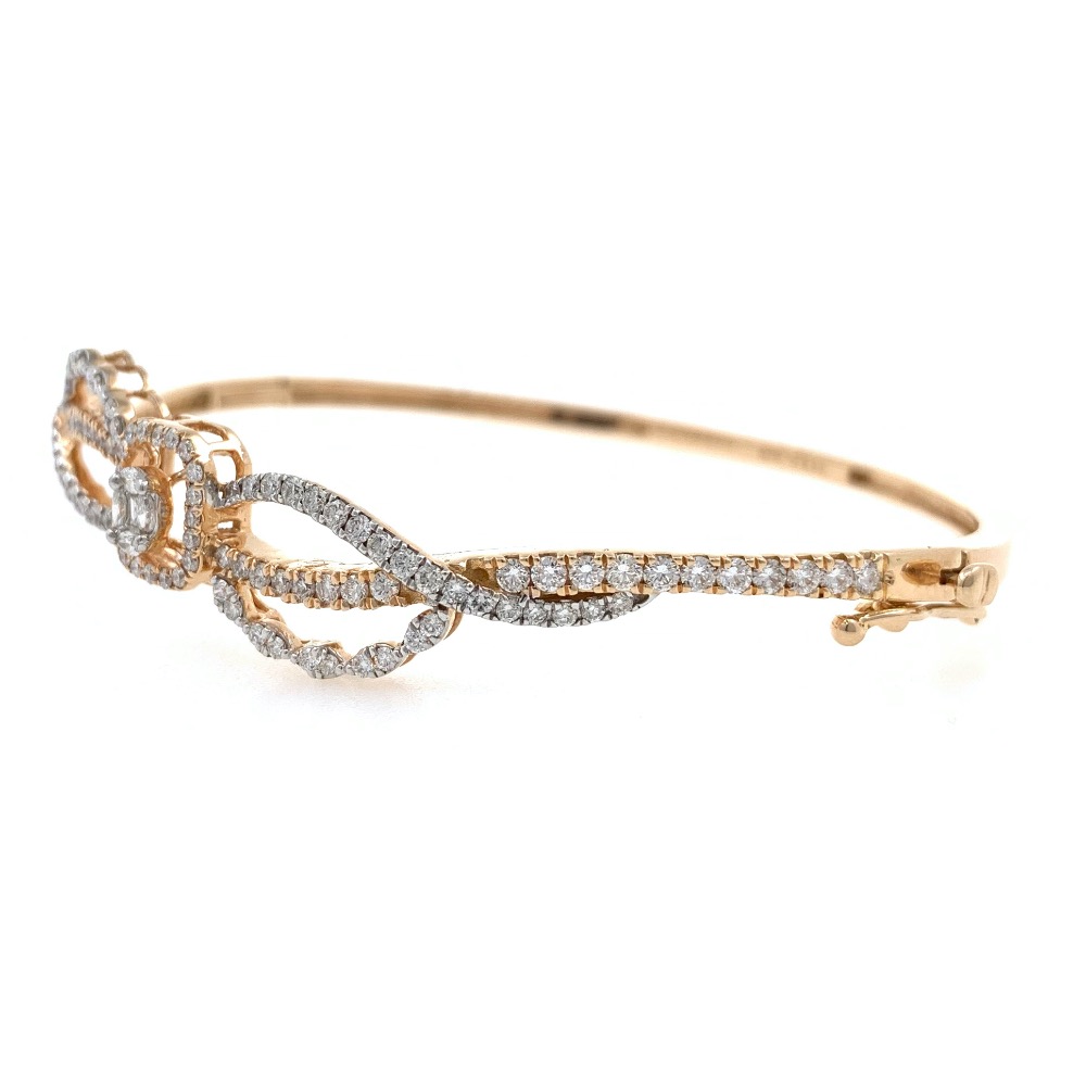18kt / 750 rose gold classic diamond bracelet 9brc8