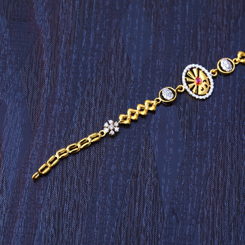 916 Gold Designer Fancy Bracelet LB225