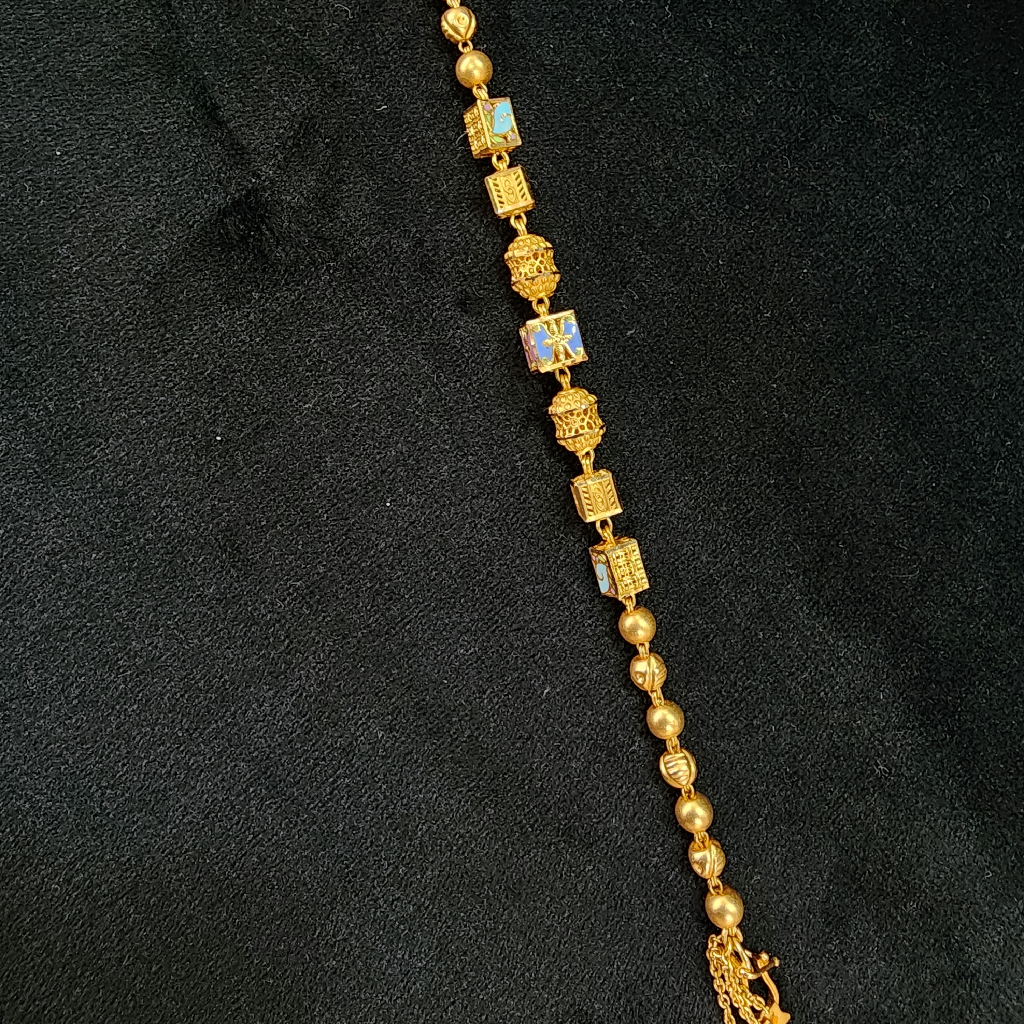 916 Gold Fancy Antique Unique Ladies Bracelet