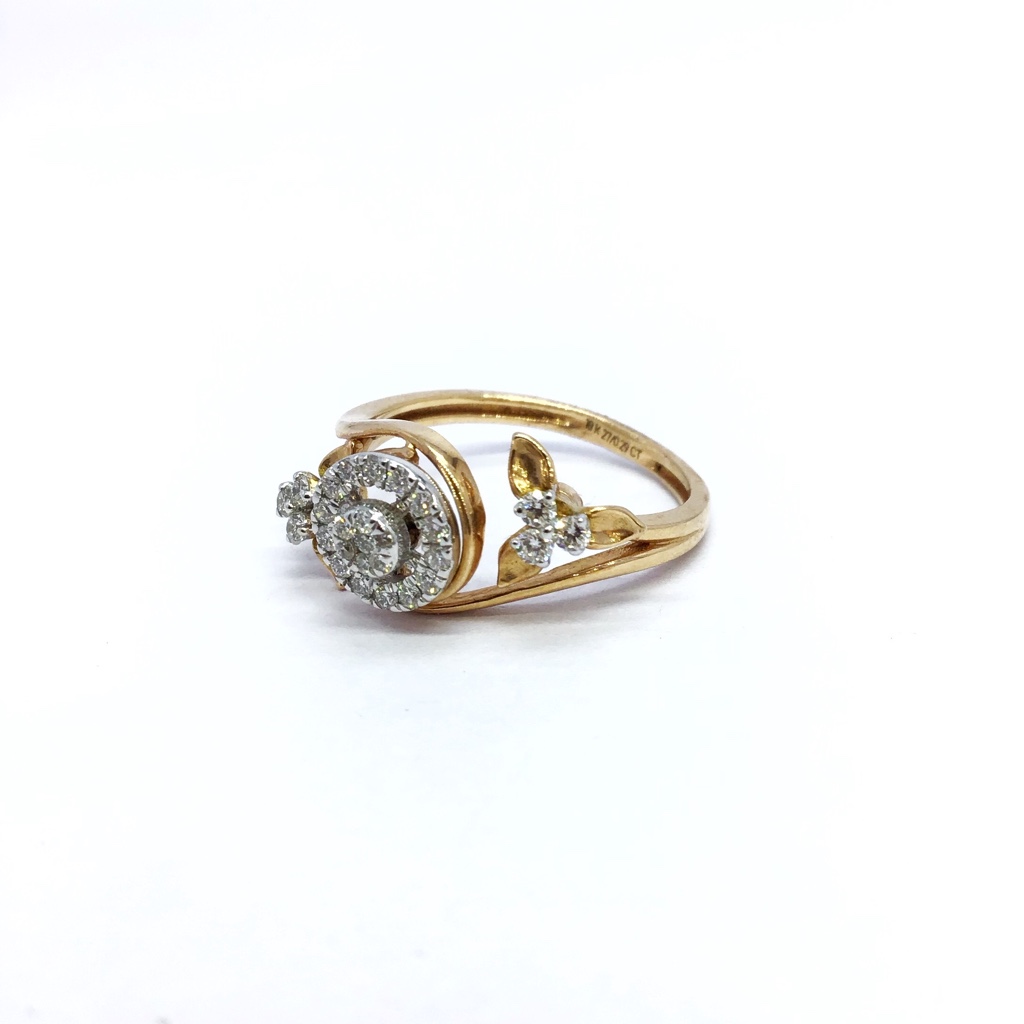 REAL DIAMOND FANCY RING FOR LADIES