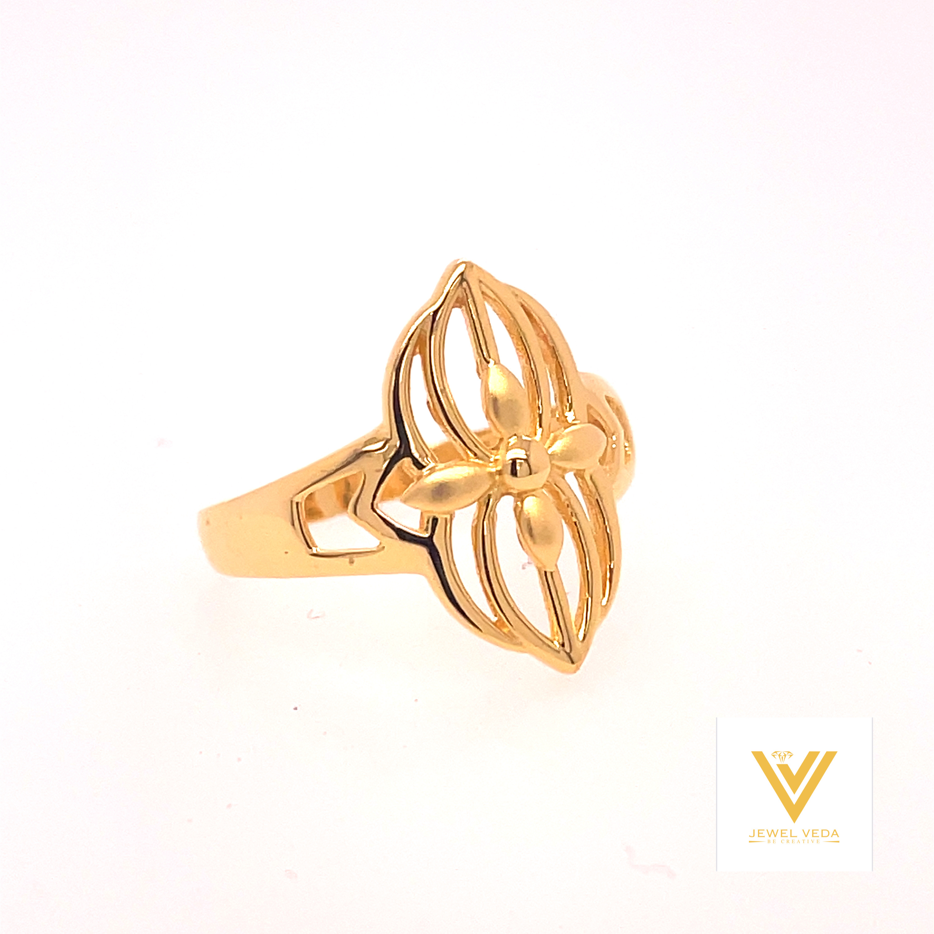 22k Gold Plain Traditional Ring
