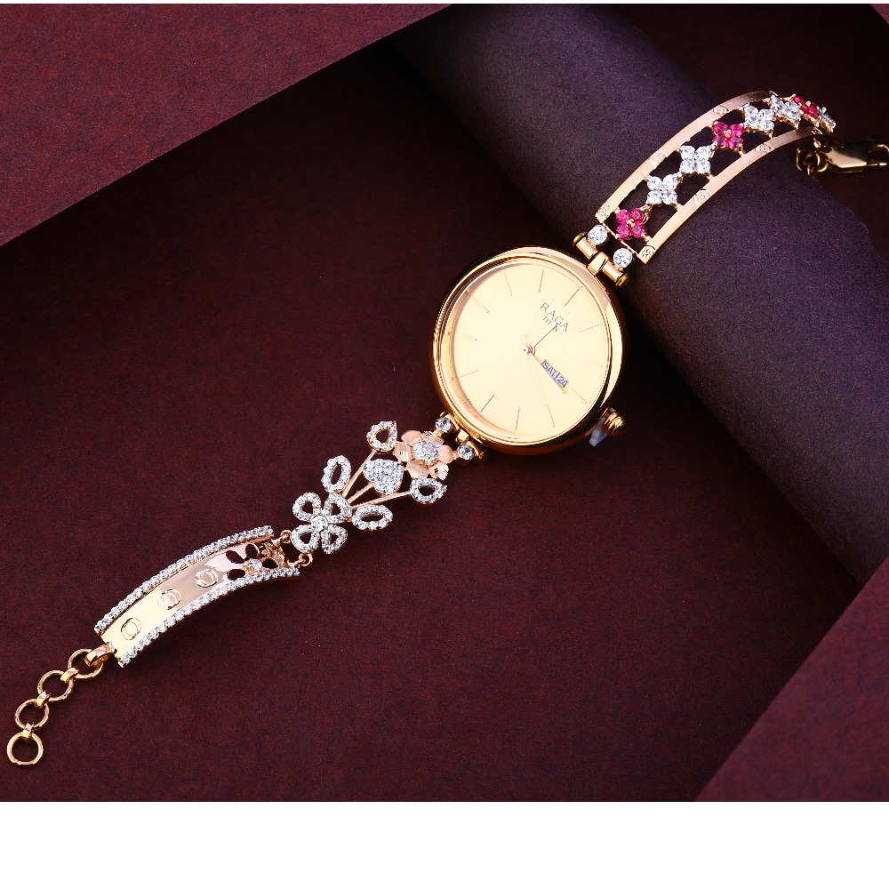 Buy quality 750 Rose Gold Designer Ladies Watch RLW314 in Ahmedabad
