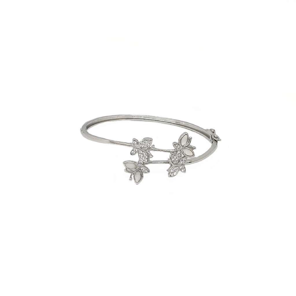 Butterflies MOP Bracelet In 925 Sterling Silver MGA - BRS2418