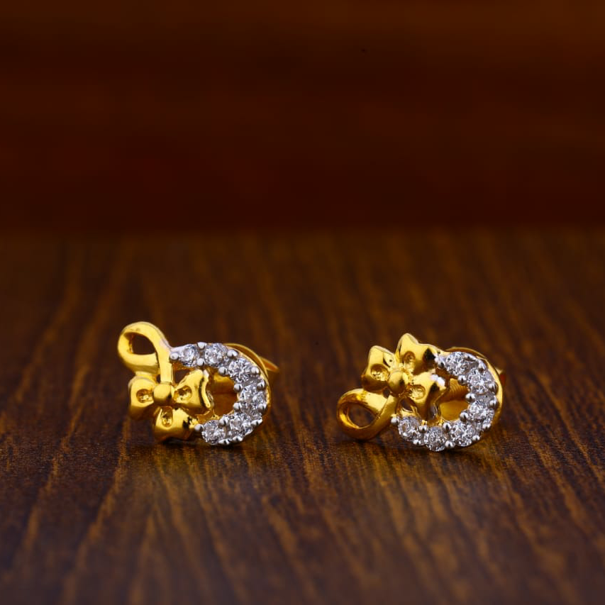 22KT Gold Fancy Ladies Tops Earrings LTE46