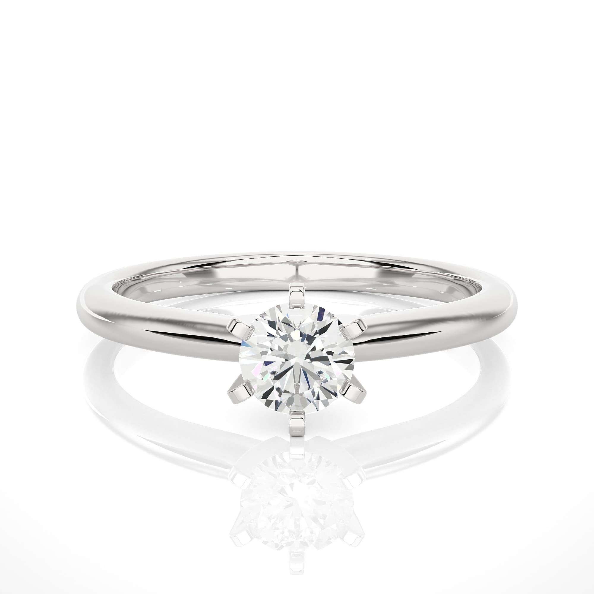 Unique Solitaire Ring WG