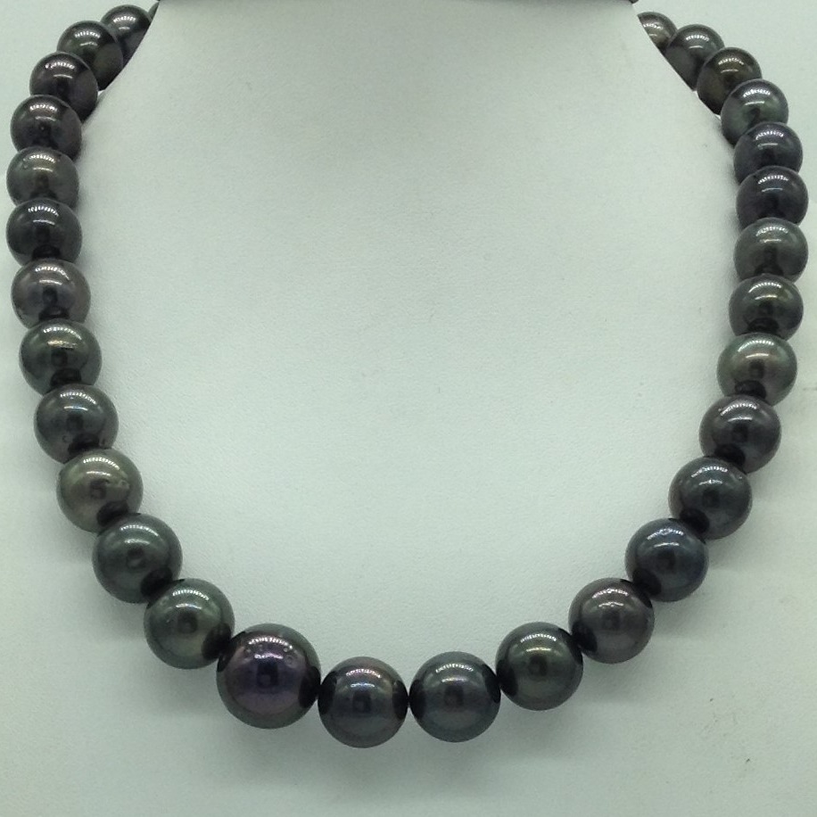 Black Round Tahitian South Sea Pearls Strand JPM0401