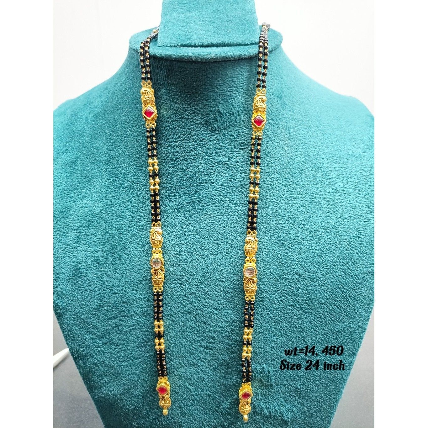 916 gold antique mangalsutra