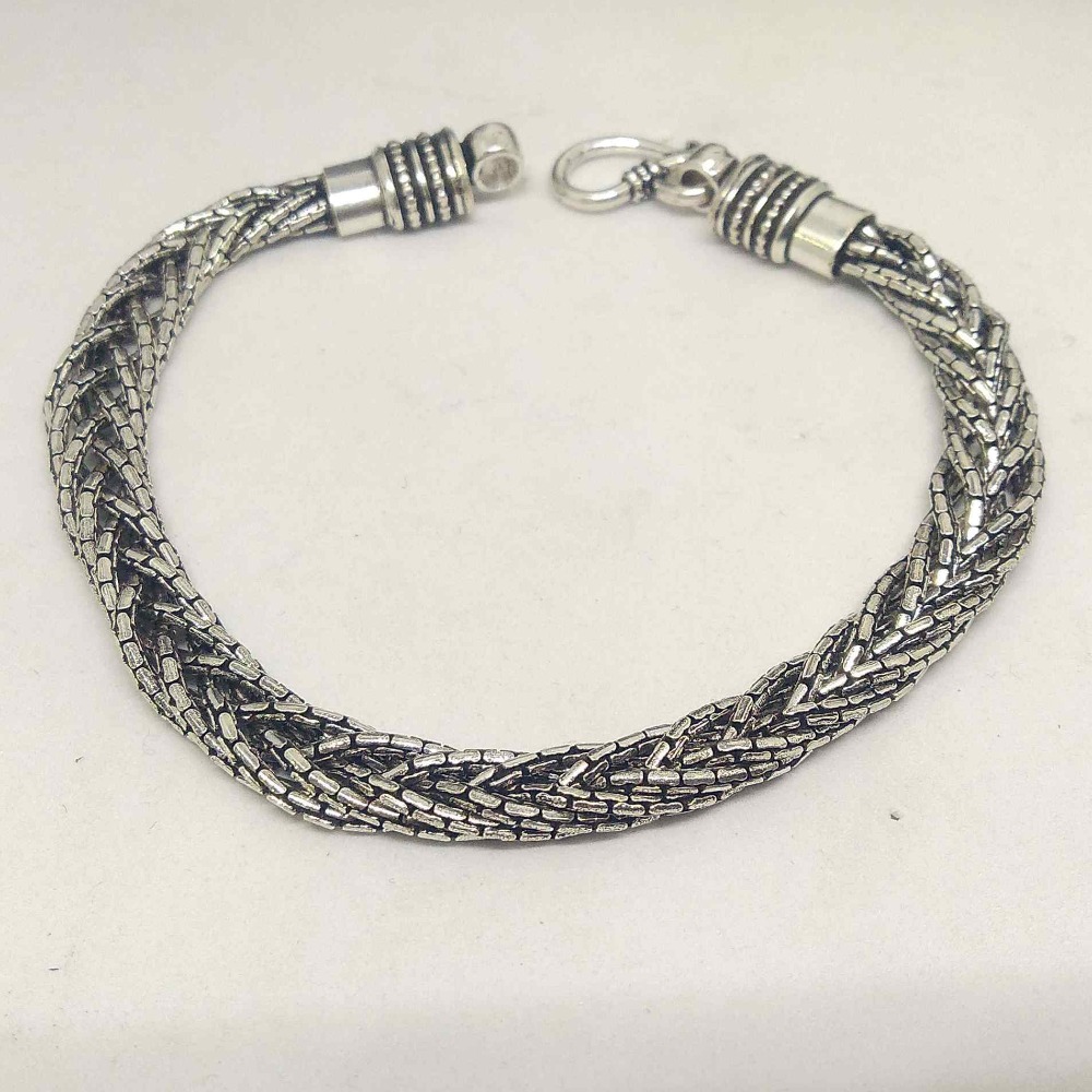 925 sterling silver oxidised designer bracelet for men