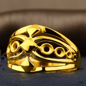 916 Gold Hallmark Exclusive Ladies Plain Ring LPR566