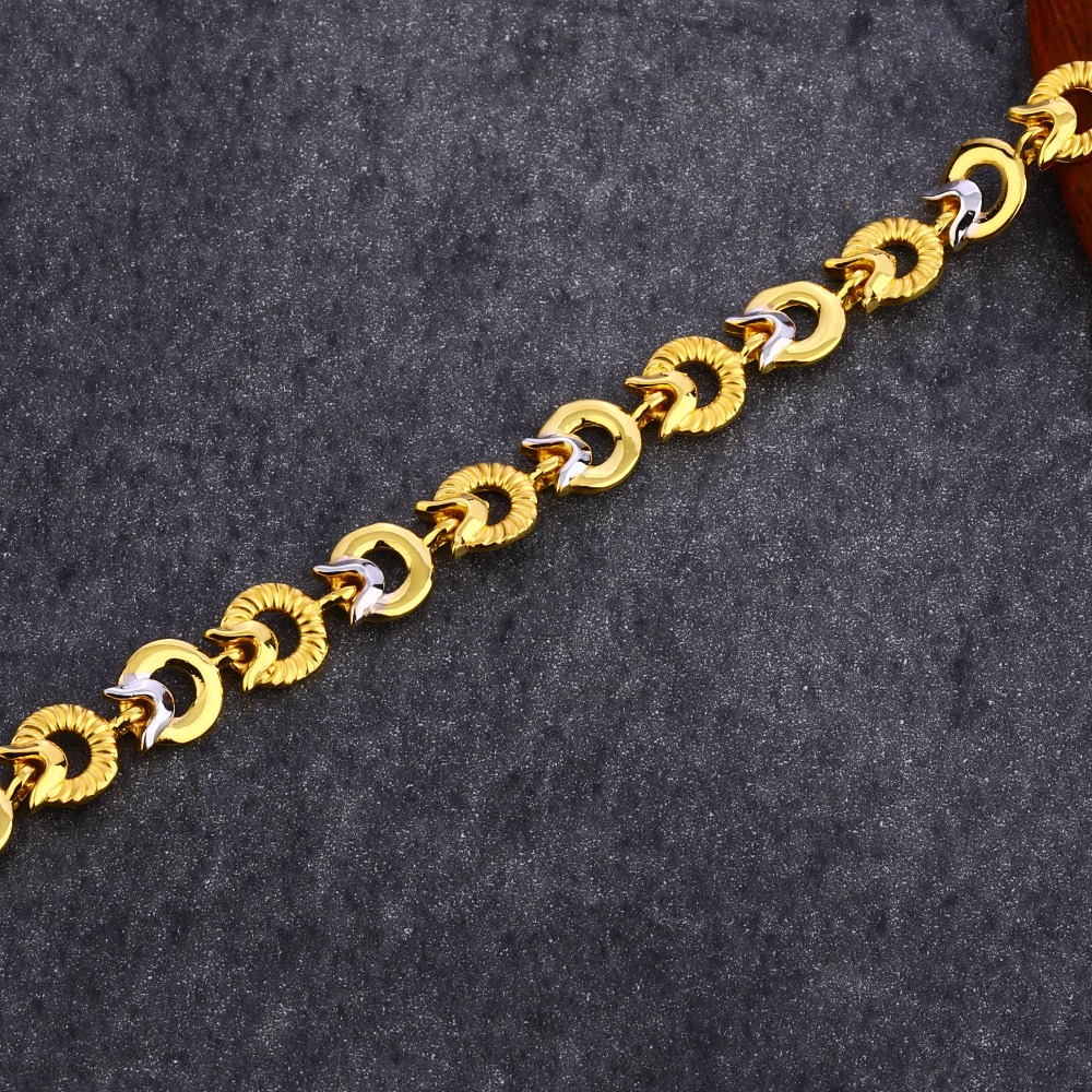 22k Plain Gold Bracelet  The Ultimate Symbol of Elegance for Men   Jewelegance