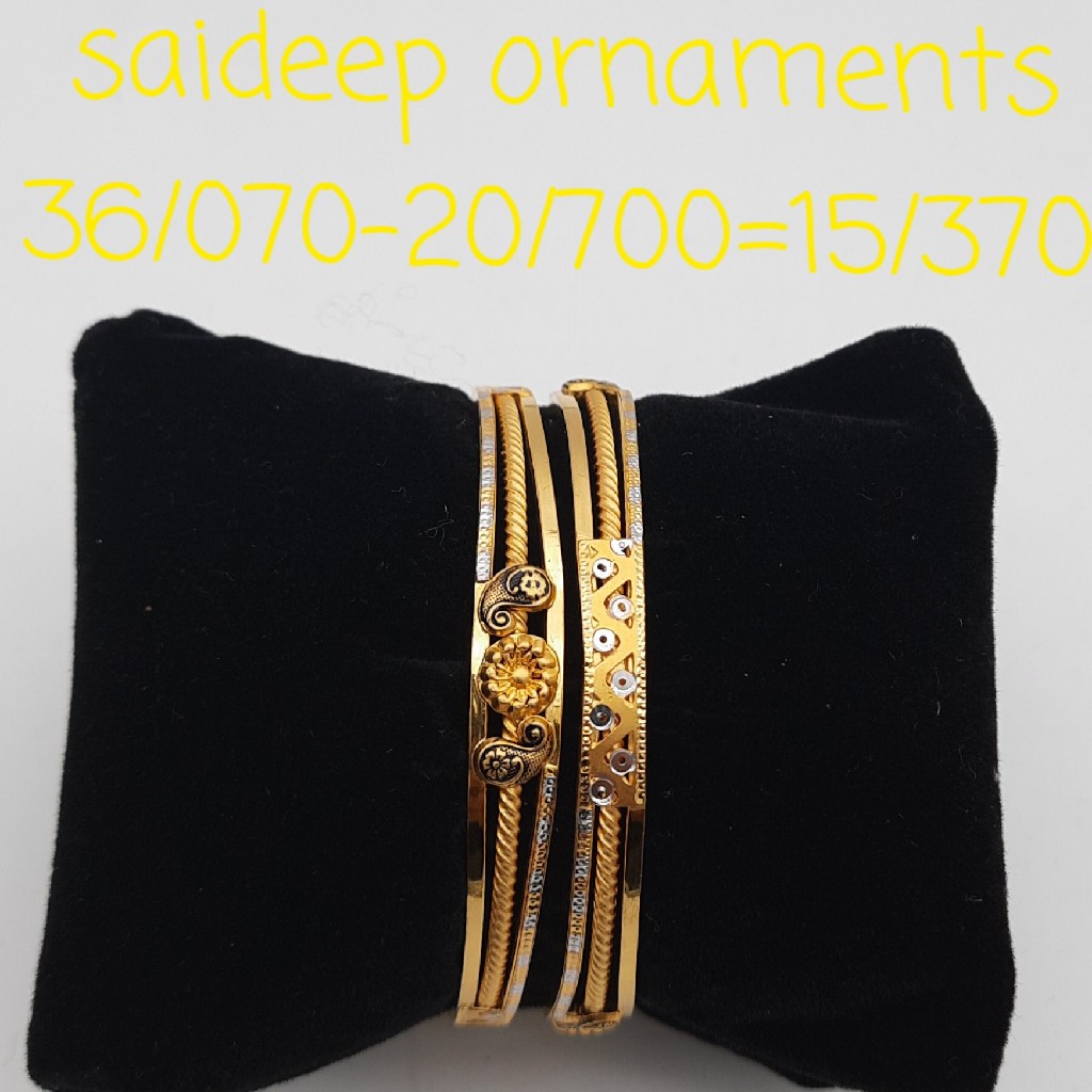 22 kt 916 copper kada bangle design