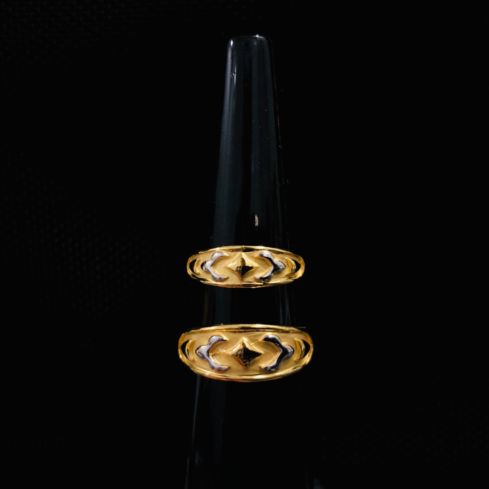 22KT Gold Fancy Couple Ring KDJ-R037