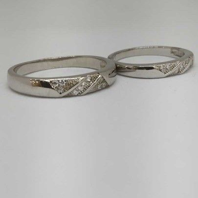 925 Sterling Silver Couple Bands