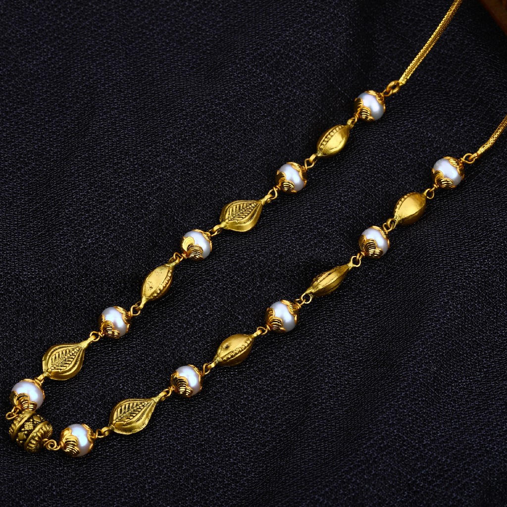 Buy quality Ladies 916 Gold Chain Mala-AC18 in Ahmedabad