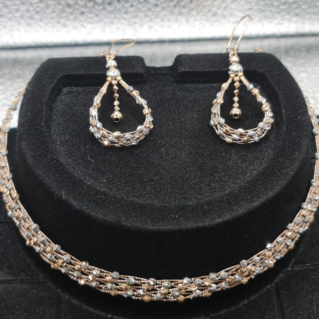 18KT ITALY NECKLACE SET