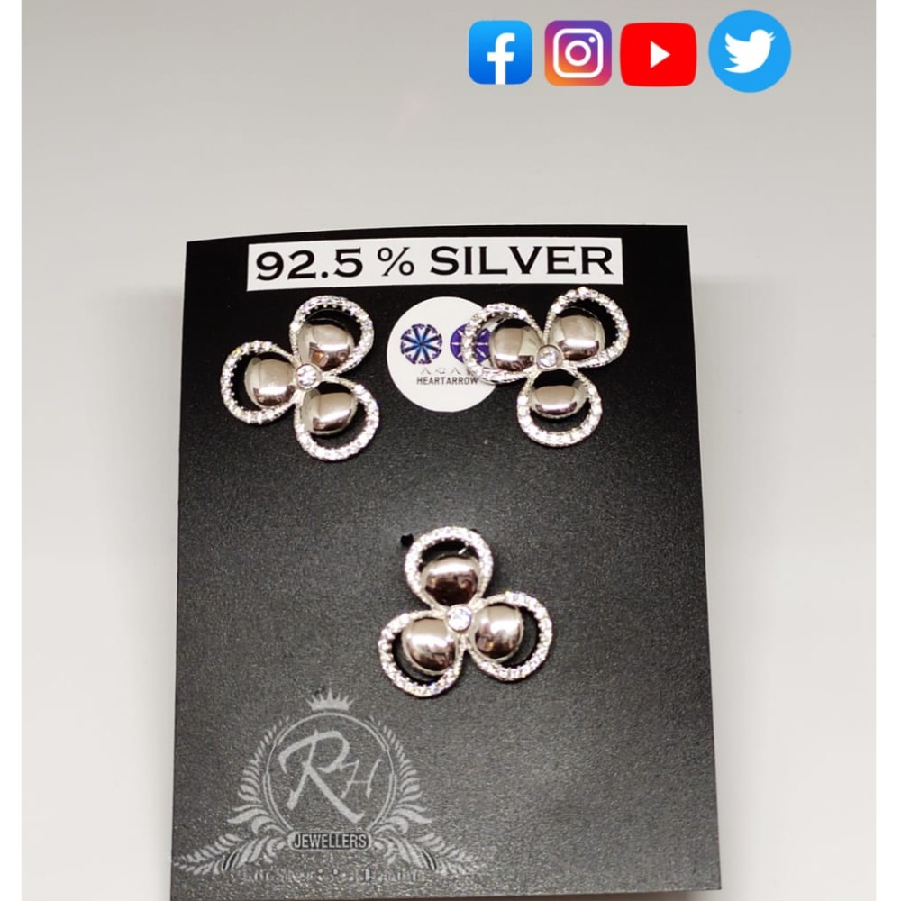 silver earrings & pendant set RH-Ps338
