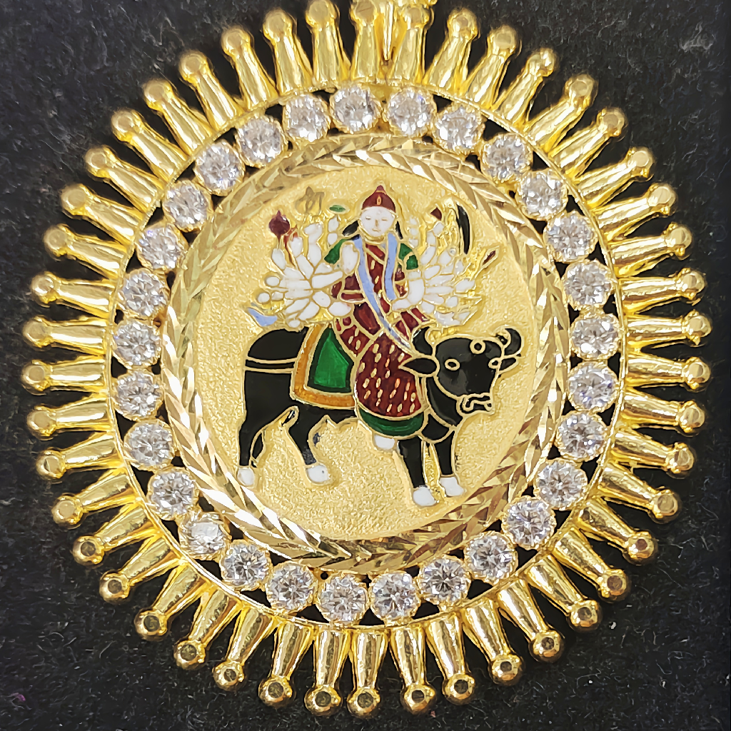 Gold vihat mata pendant