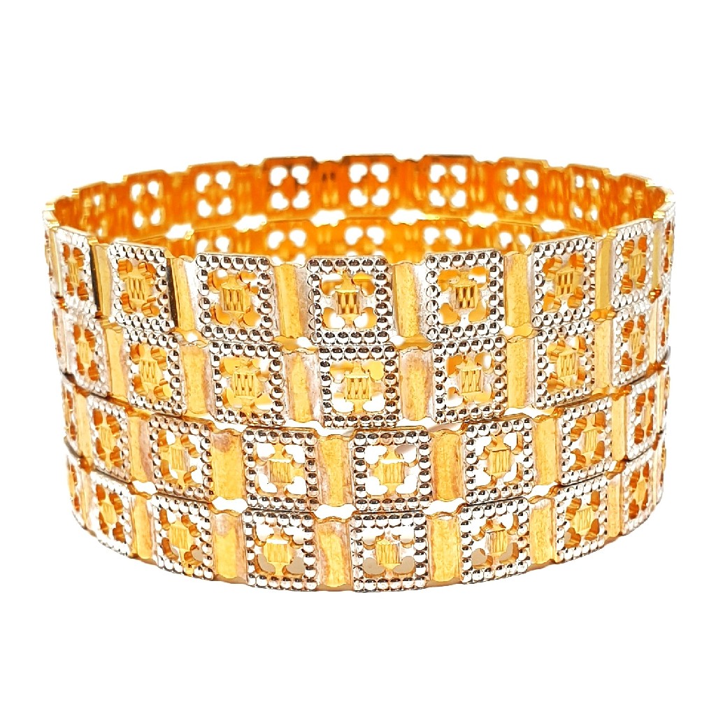 1 gram gold forming 4 piece bangles mga - bge0269