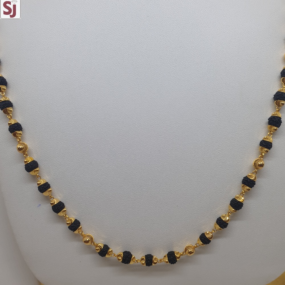Rudraksh Mala Black RMG-0062 Gross Weight-19.210 Net Weight-16.570