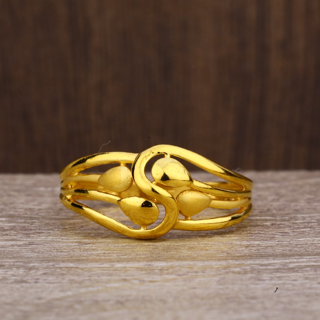 Buy quality 916 Plain Gold Fancy Ring LPR209 in Ahmedabad