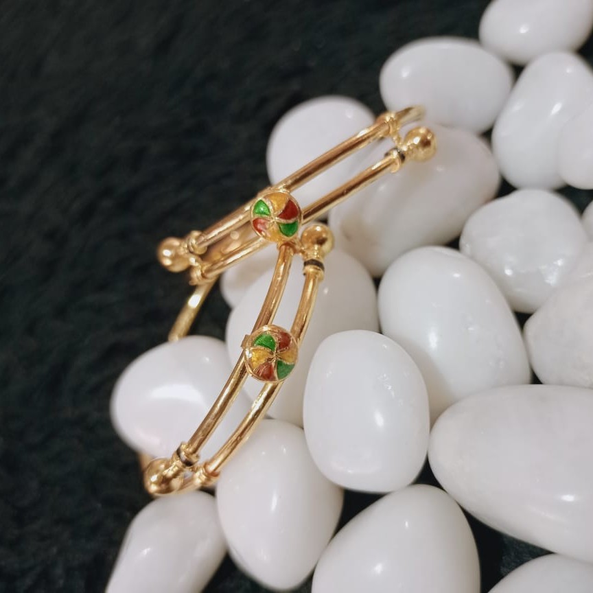 22K Gold Colorful Baccha Kadli