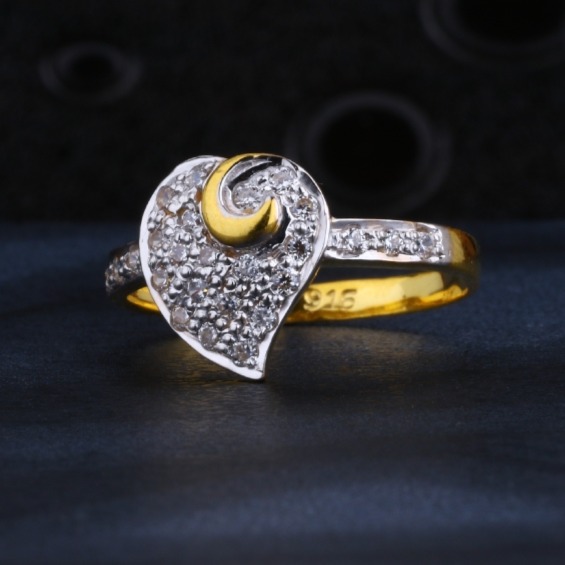 22 carat gold hallmark designer ladies rings RH-LR450