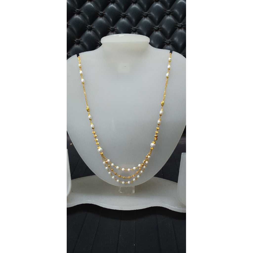 22KT Gold Fancy Moti Mala