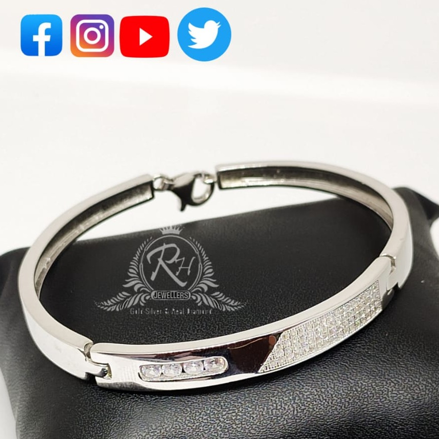 silver gents bracelet RH-GB312