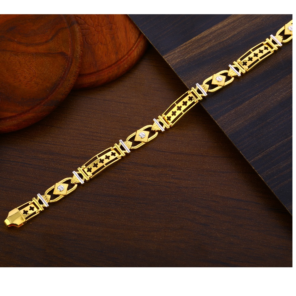 916 Gold Men's stylish Hallmark Bracelet MPB379