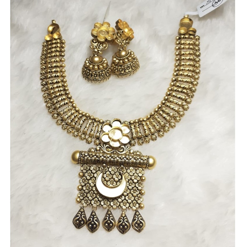 916 Gold Antique Khokha Necklace Set KG-N04