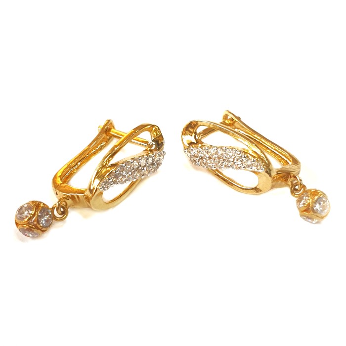 18k gold earrings mga - gb0010